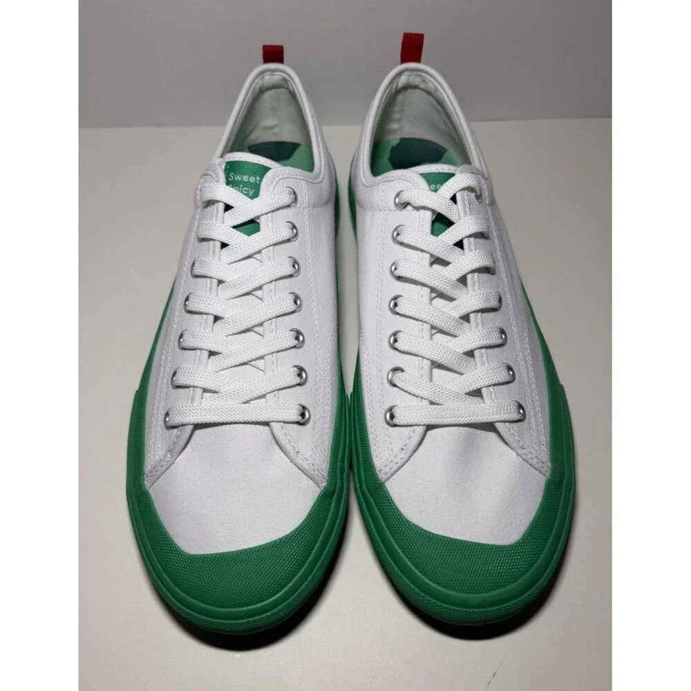 Chick-fil-A Sweet & Spicy Sriracha Sneakers Men's‎ 11 White Green Canvas Shoes